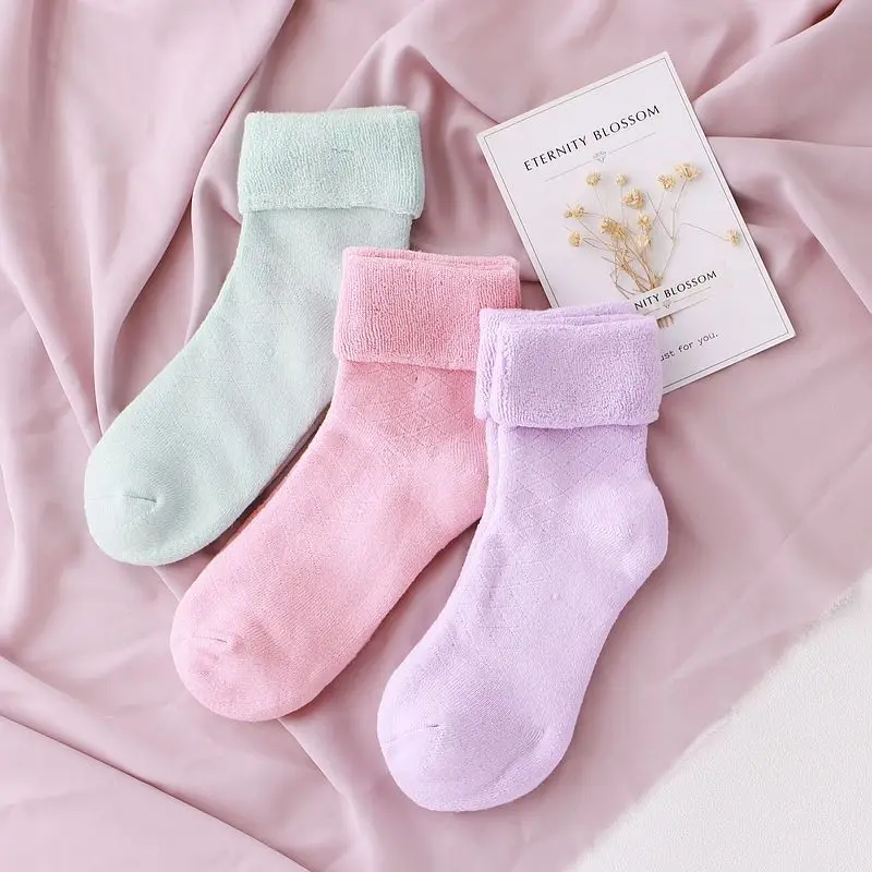 5 пар/лот осенне-зимние носки для беременных женщин теплые хлопковые карамельных