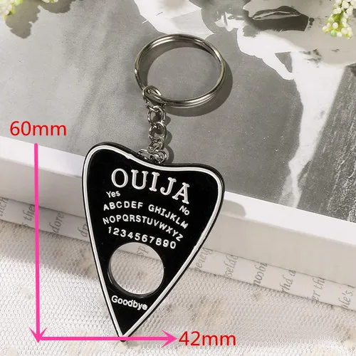 1 шт. Ouija planchette блестящая смола брелок-Шарм Ouija брелок Ouija доска Брелок Сумочка талисманы для женщин