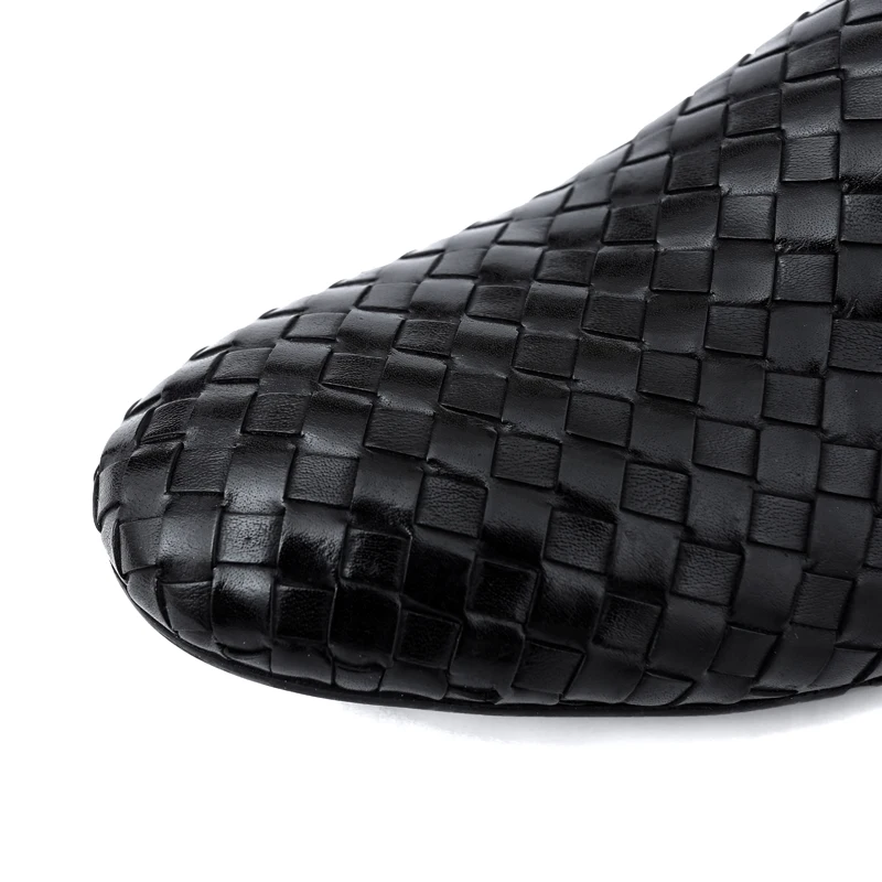 Men's Loafer Shoes Genuine Leather Casual Drive Knitted Breathable Rubber Sole 2019 New Pop Style | Обувь