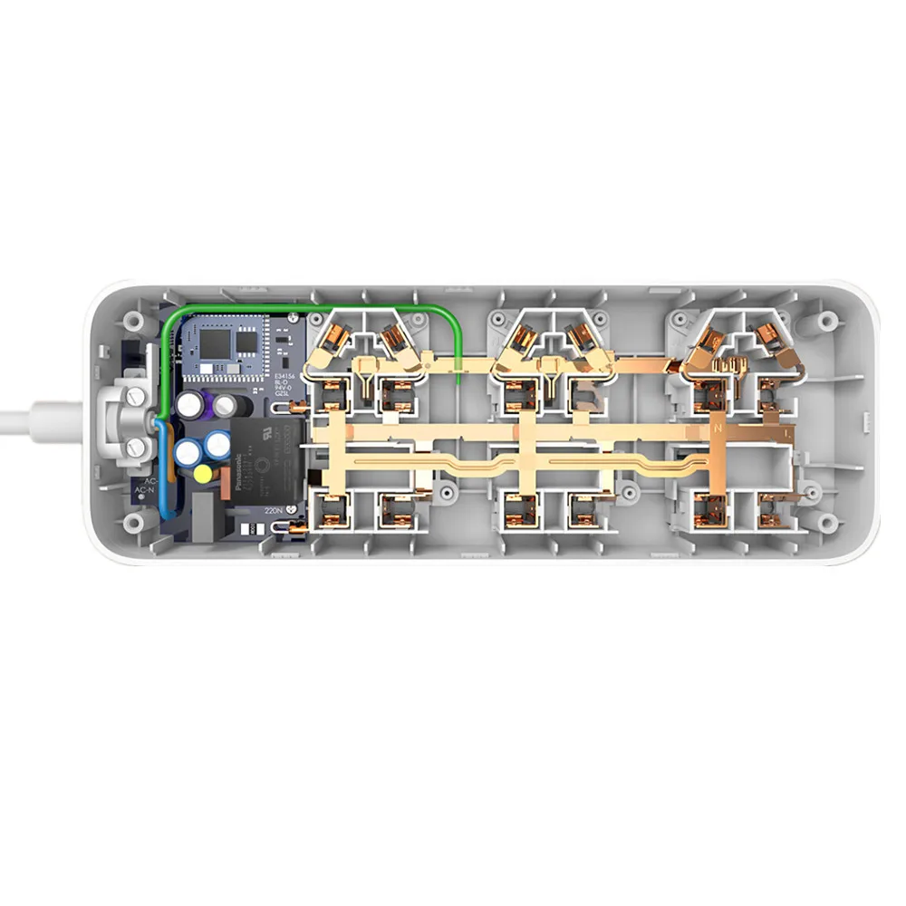 Оригинальный mi Сяо Smart разъем Wi Fi 2 4 ГГц мощность полосы умный 6 Порты приложение