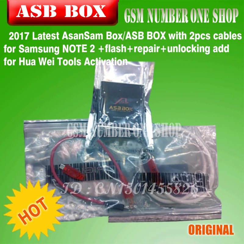 2017 новейшая коробка AsanSam/коробка asb с 2 шт кабелями для Samsung NOTE + вспышка Ремонт