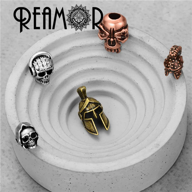 

REAMOR Silver Plated Copper DIY Metal Beads 2mm CZ Dragon Spacer Charm Beads fit Jewelry Making Bracelets Findings Wholesale