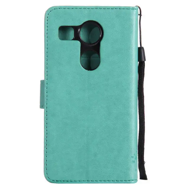 Для Coque LG Nexus 5X чехол кошка и дерева тиснением Флип Бумажник Стенд держатель карты