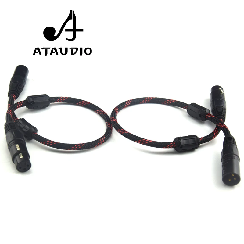ATAUDIO 1 пара Hifi 2 XLR штекер гнездо балансировочный аудиокабель высокая