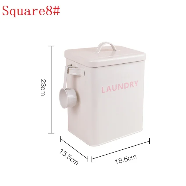 Square8 10 Jin рисовое ведро ПЭТ пищевой горшок уплотнение резервуар для хранения стальной дом влагостойкая крышка герметизация кухонная утварь многофункциональная - Цвет: Square8