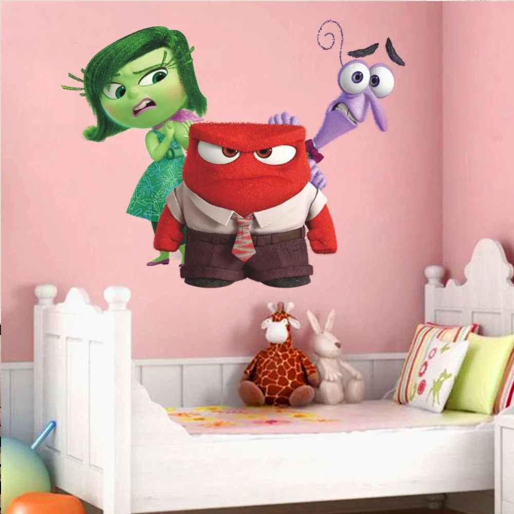 3d Riley Emotions Fear Anger Disgust наизнанку декорация наклейки на стену для детей декор