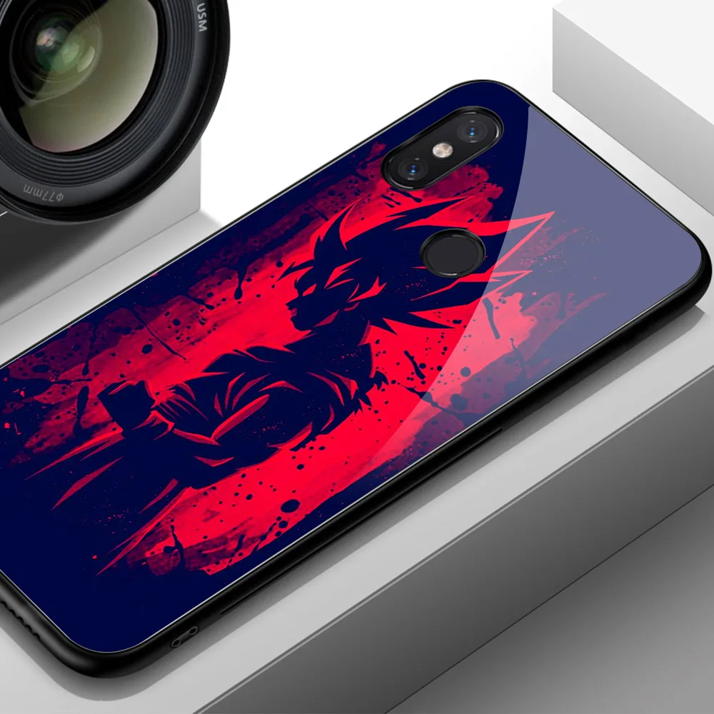 Чехол для Xiaomi mi x 3, Жесткий Чехол из закаленного стекла с изображением Dragon Ball Son, чехол Гоку для Xiaomi mi 8 mi 6 mi 9 SE mi x 2 2 s 3 Max 3