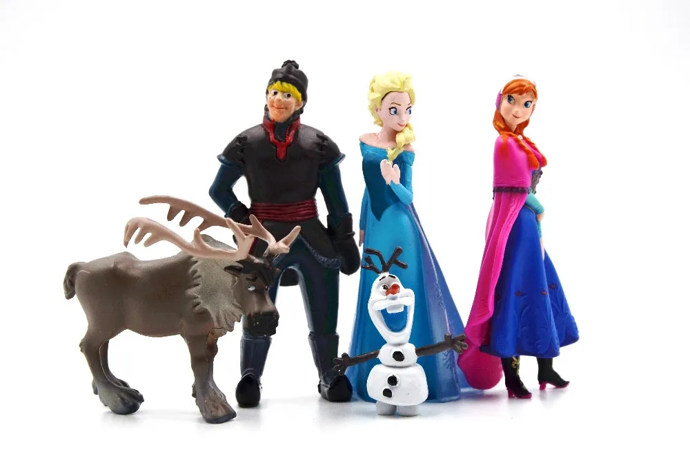 5 шт./компл. disney рисунок с изображением Эльзы из мультфильма «Холодное сердце» Анной, один piecee фигурки принцесса игрушка принца для мальчиков Игрушки для детей 2DS04