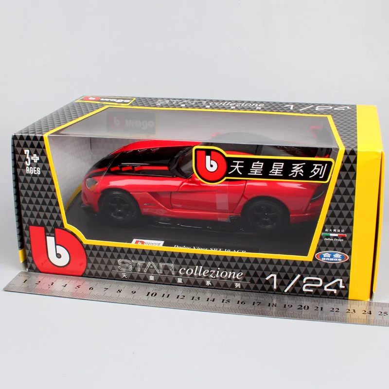 Детская модель автомобиля BBurago Dodge Viper SRT 10 ACR в масштабе 1:24|Наземный транспорт| |