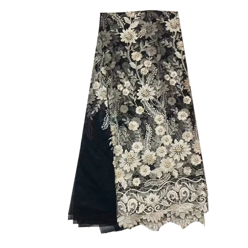 Latest Style Beaded Lace Fabric 2018 Fashion African Tulle French High Quality nly67-96 | Дом и сад