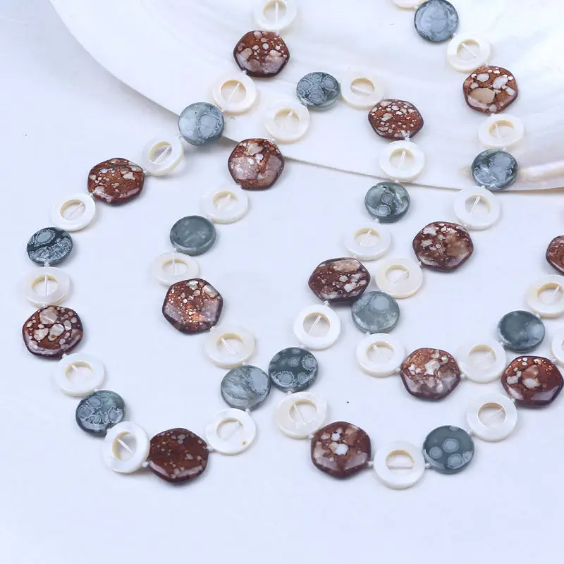 Модное ожерелье из бисера в виде пресноводной ракушки пляжные украшения ручной