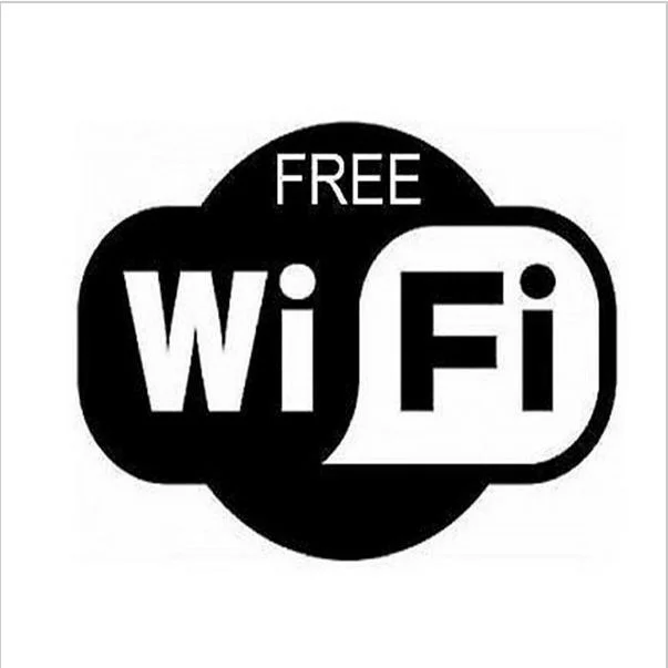Качественная наклейка с Wi-Fi на окно для кафе ресторана бара паба офиса магазина