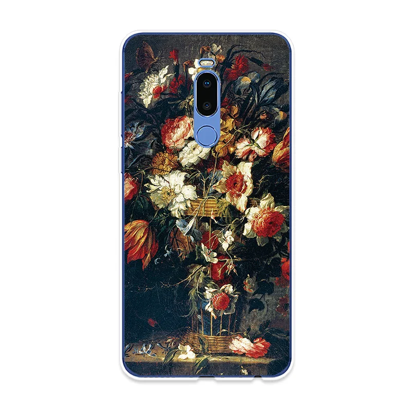 Чехол для телефона Meizu 15 Lite 16 16th Plus 16X 16S X8 силиконовый чехол с рисунком маслом Note 8 9