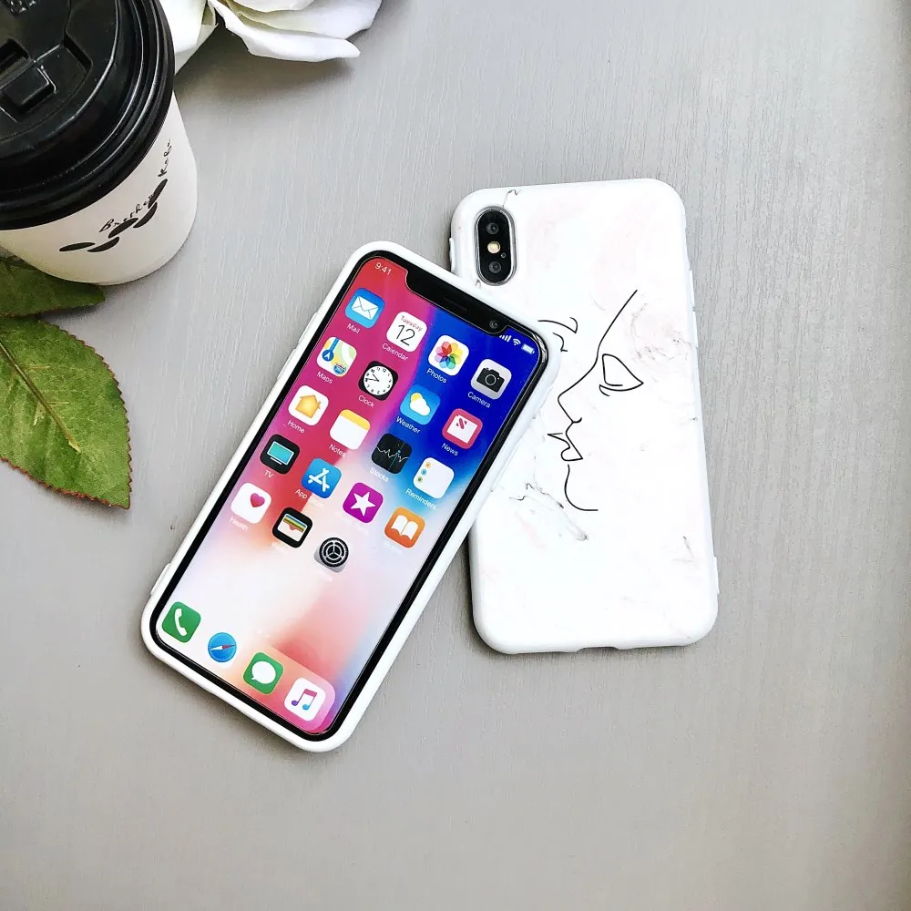 Чехол для iphone 6 7 Plus мультфильм комикс девушка шаблон печати гибкий мягкий