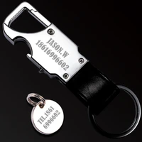 qoong new brand men women car key chain top high grade multi functional waist hanging metal keychain key holder car key ring y16