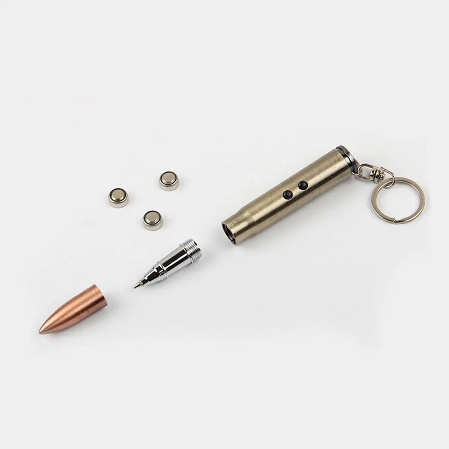 LED Survival Multifunction 4in1 Infrared Laser + Light Life-Saving Hammer Ball Pen Auto Defense Camping Kit Keychain |