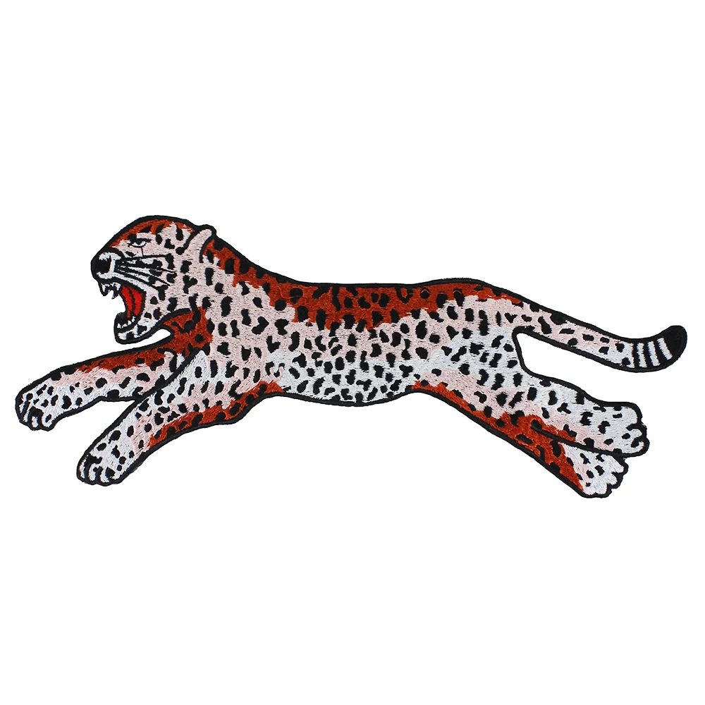 10pieces Tiger Leopard Fabric Patches Embroidery Applique Scrapbooking Motif Badges for Clothes Decorated Sewing TH1006 | Дом и сад
