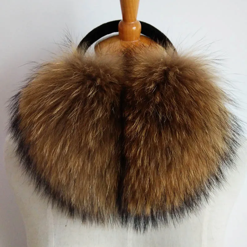ZDFURS* очень большие наушники из меха енота, корейские наушники из натурального меха, милые персональные плюшевые меховые теплые наушники