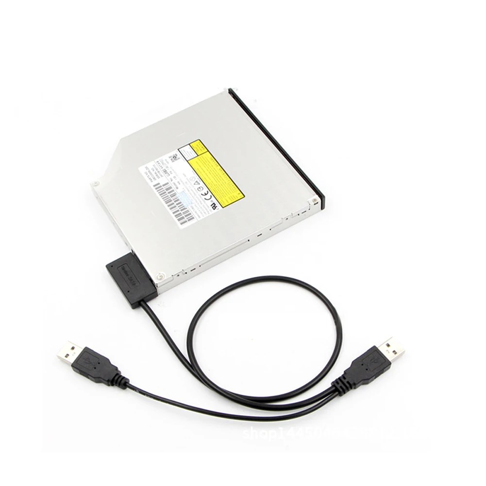 

Внешний USB-кабель адаптер конвертер в SATA 6 + 7 13Pin для оптического привода DVD Rom