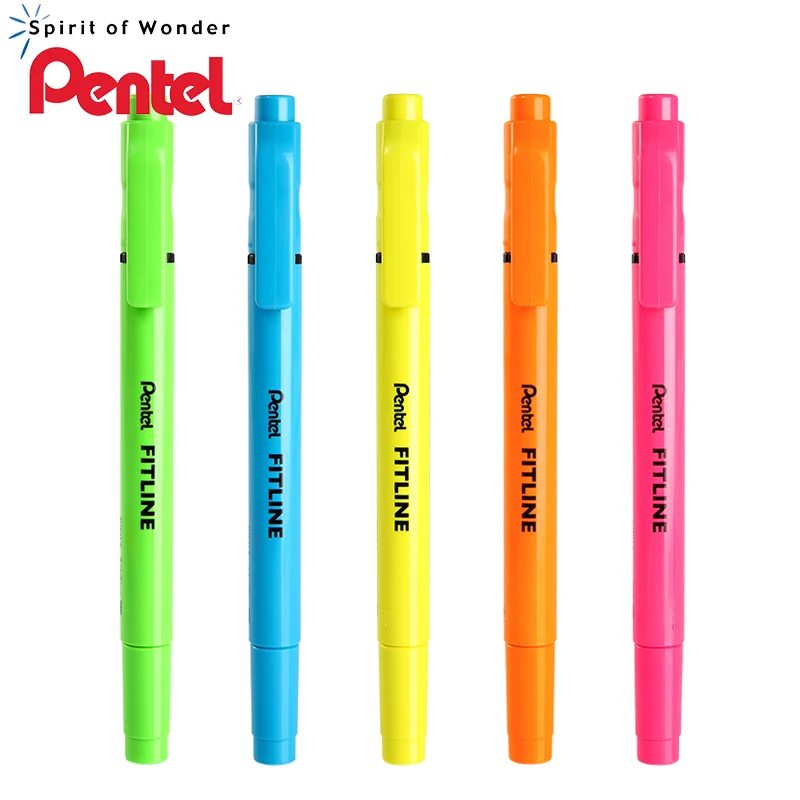 

Japanese Pentel SLW11-S Double-Headed Fluorescent Pen Marking Watercolor Pen Students'Office Marking Stroke Key Colors