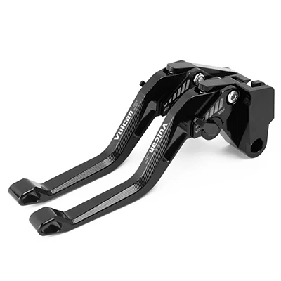 black Мотоцикл короткие сцепления Тормозные ручки с ЧПУ Регулируемая для KAWASAKI VULCAN S 650 вулкан s 650 - Цвет: black
