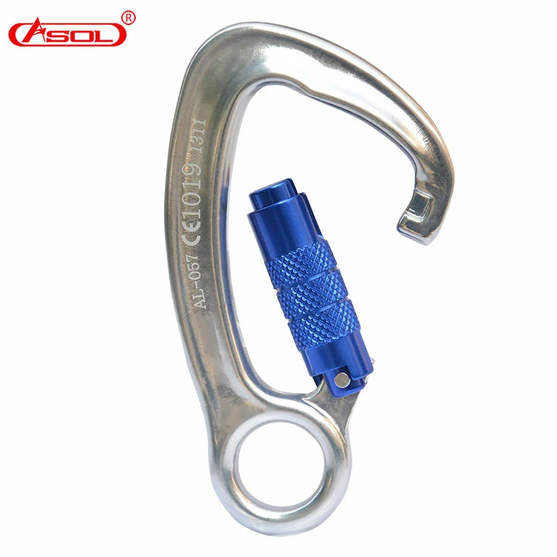 ASOL Профессиональный Два этап автоматический замок и карабин для скалолазания