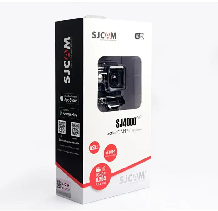 Оригинальная Экшн камера SJCAM серии SJ4000 1080P HD 2 0 &quotSJ4000 и WIFI Водонепроницаемая