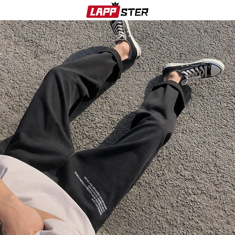 LAPPSTER, мужские джинсы, брюки,, уличная одежда, джоггеры, джинсы, мужские, s, дизайнерские, мешковатые, шаровары, мужские, корейский стиль, джинсовые штаны