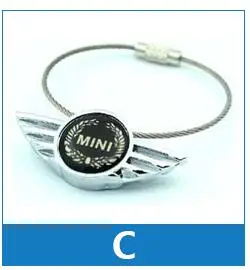 C Airspeed автомобильный брелок для ключей, брелок для Mini Cooper JCW Clubman Countryman R50 R53 R55 R56 R60 R61 F54 F55 F56 F60 - Название цвета: C