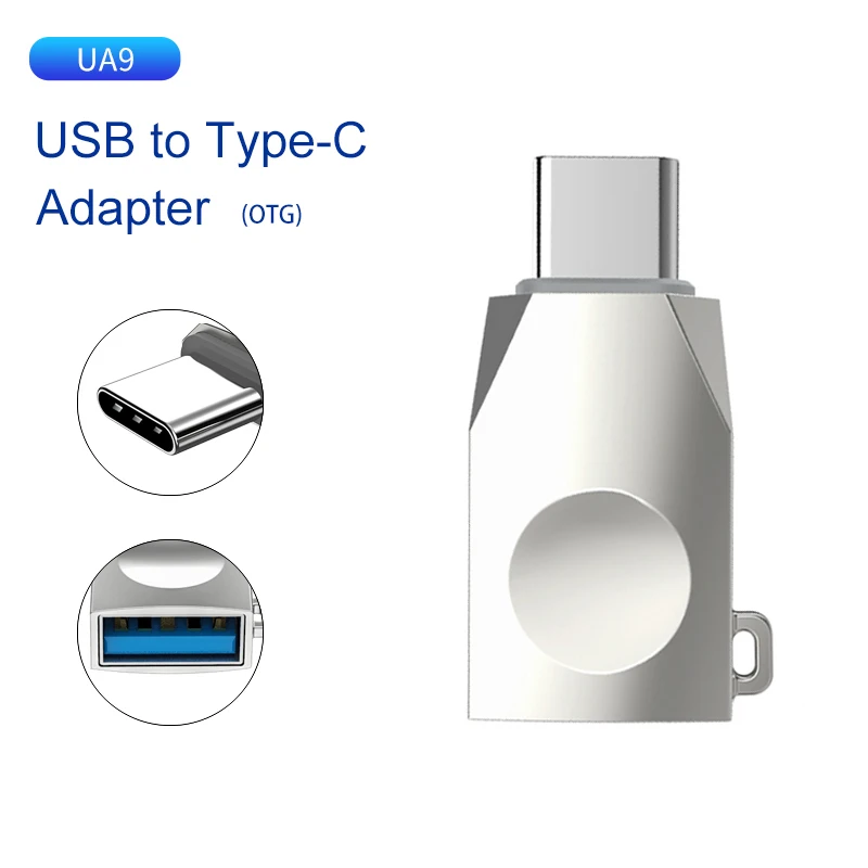 UA9 Type-C OTG HOCO Micro usb type C OTG адаптер USBC type-c OTG конвертер для Xiaomi mix2s 8 mix3 One Plus 6t 6 huawei mate 20 Pro USB адаптер - Цвет: UA9 Type-C OTG