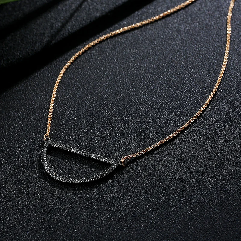 Полукруглый кулон Ensoul ожерелье с полукруглой подвеской женское EST 0015|necklace with