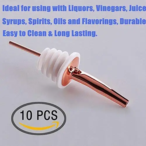 TOBSAYK 10-Pack розовая коническая классическая бутылка из нержавеющей стали Pourer |