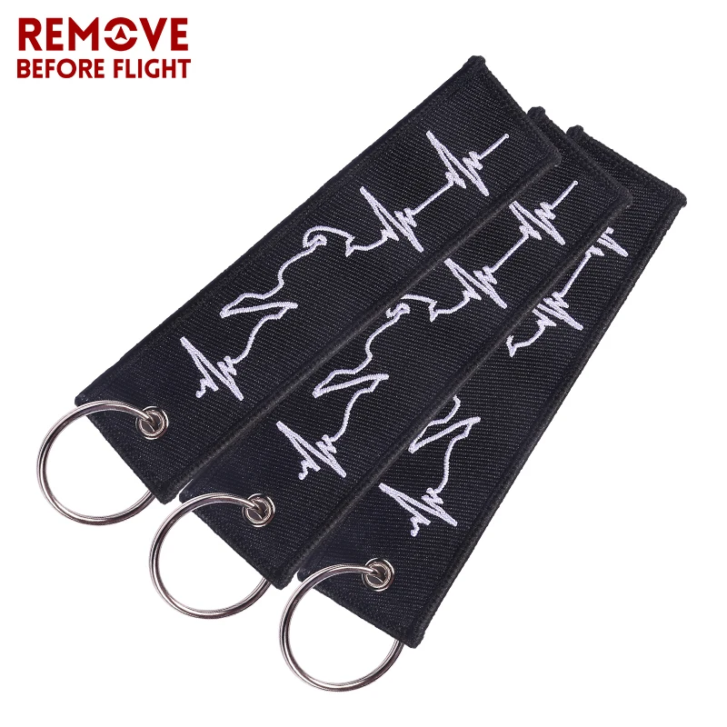 3 шт. автомобильный брелок для ключей с вышивкой|Кольца ключей| |