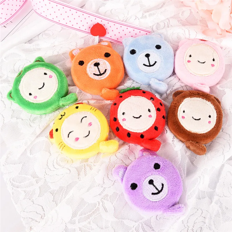 Kawaii Animal Cat Dog Key Ring Holder Band Tape Bag Pendant Cartoon measure Keychain Ruler measurements Telescopic tape | Украшения и