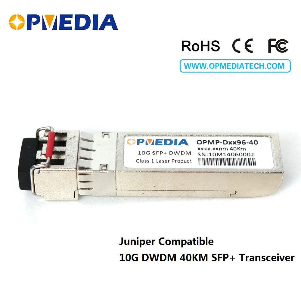 

10GBASE-DWDM SFP+ transceiver, 10G 40KM C-BAND 1563.86nm~1528.77nm ER optical module,dual LC abd DDM,compatible with Juniper