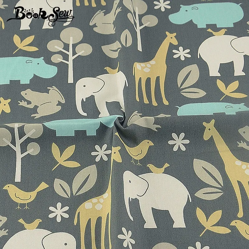 Тканевый текстиль Tela Scrapbooking с принтом животных Tissu DIY Twill Patchwork|Ткань| |