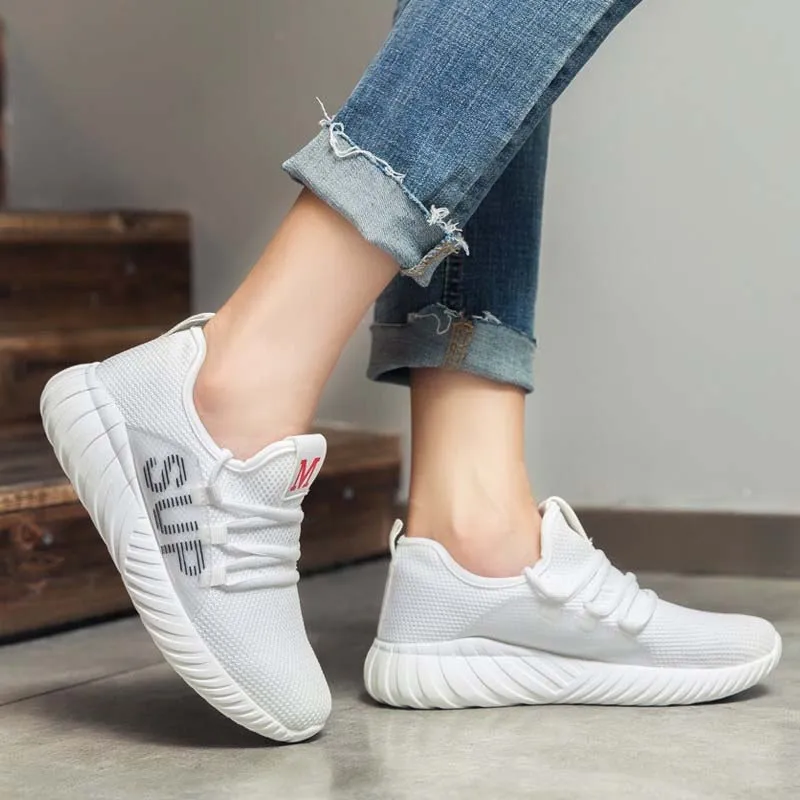 VTOTA/Модная Повседневная обувь Женские дышащие кроссовки на шнуровке zapatos de mujer