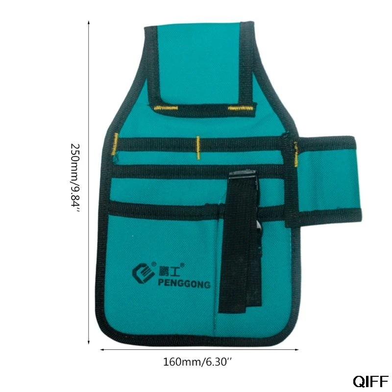 

Hardware Toolkit Machinist Waist Bag Waterproof Oxford Cloth Multi Organize Pockets No Belt Electrician Worker Supply June 25