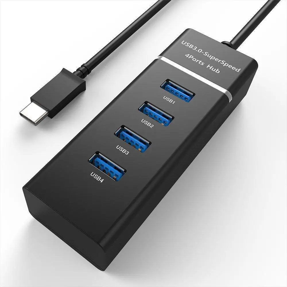 MLLSE USB type C концентратор 3 0 4 порта высокая скорость концентраторы 5 Гбит/с в 1 c OTG