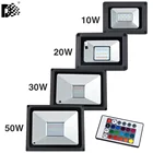 10 Вт 20 Вт 30 Вт 50 Вт RGBхолодный белыйтеплый белый Светодиодный прожектор светильник внешний Точечный светильник IP65 светодиодный уличный светильник