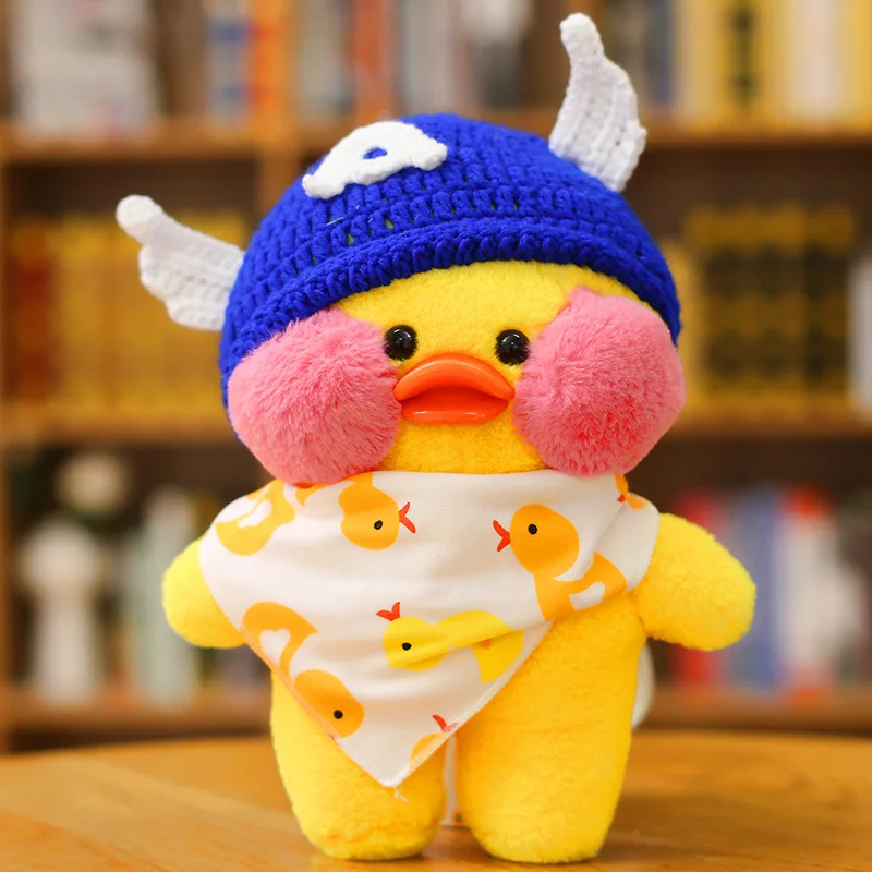 30 см Cafe Mimi желтая утка плюшевые игрушки милые мягкие LaLafanfan Kawaii Плюшевые Куклы