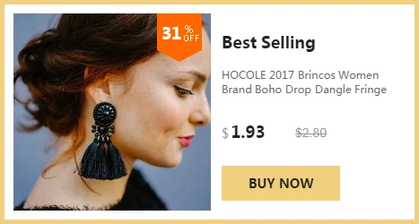 HOCOLE ювелирные изделия Новые Модные женские серьги акриловые хрустальные массивные Крылья ангела серьги гвоздики для женщин подарок Brincos