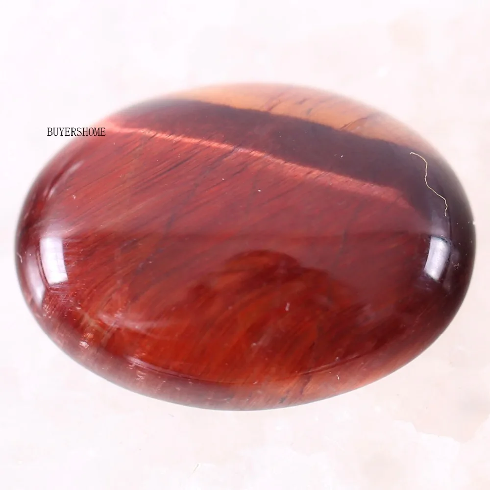 For Jewelry Making Necklace Pendant Bracelet Earrings 22x30MM Oval Natural Stone Bead Red Tiger's Eye CAB Cabochon 2Pcs K527 | Украшения