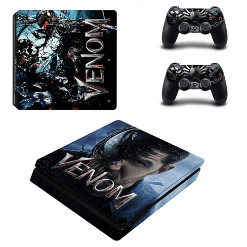 YSP4S-2758 Человек-паук и Веном пленка PS4 тонкая кожа Наклейка виниловая для консоли Playstation 4 и 2 контроллеров PS4 тонкая кожа Наклейка - Цвет: YSP4S-2758