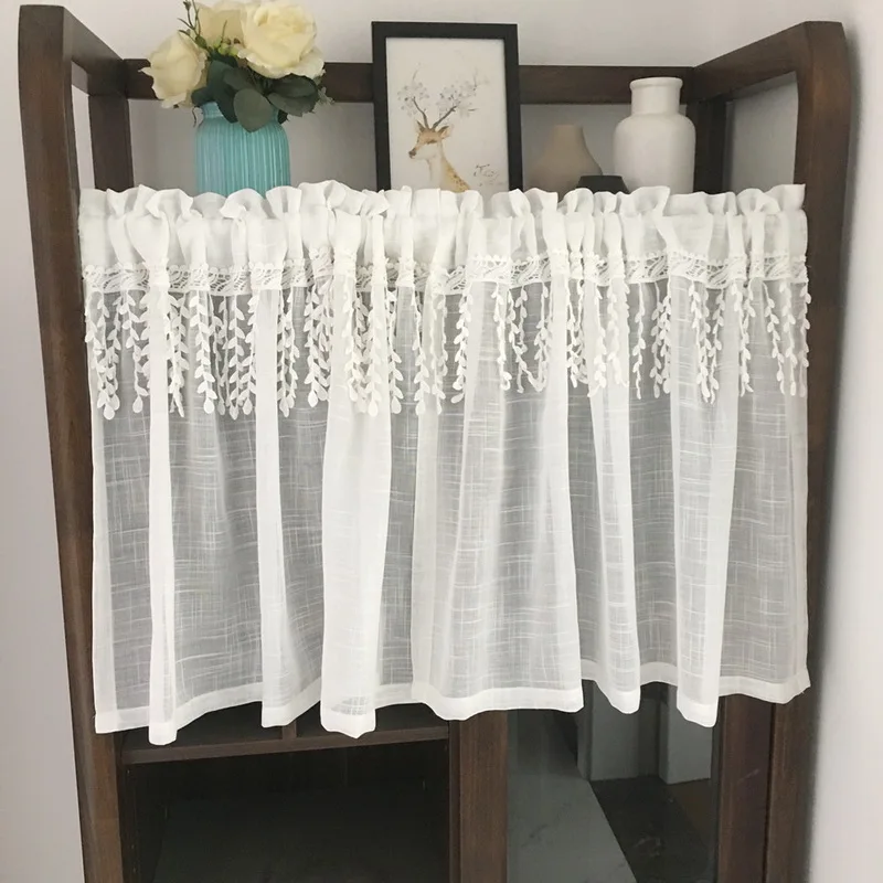 Modern Romantic Country Tulle Kitchen Curtain Fashion Wheat Hanging Ear Room Partition Decorative ML75A | Дом и сад