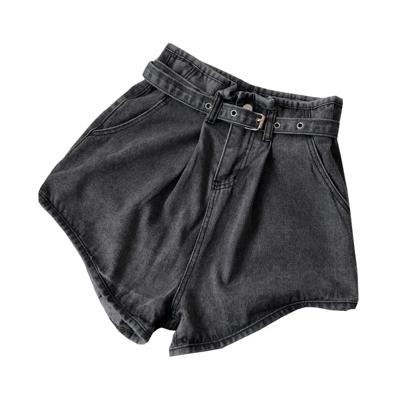 2019 новые женские летние джинсовые шорты с высокой талией хлопковые свободные