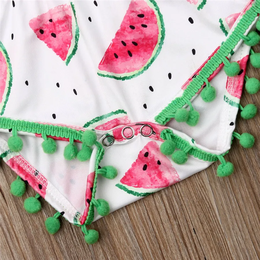 

Baby Girls Newborn Clothes Cotton Ruffle Romper Bodysuit Jumpsuit Summer Outfits
