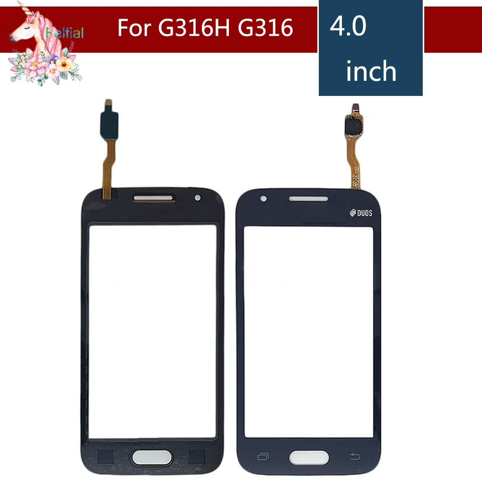 Для Samsung Galaxy Ace 4 Neo G316 G316M G316H сенсорный экран дигитайзер сенсор внешнее стекло