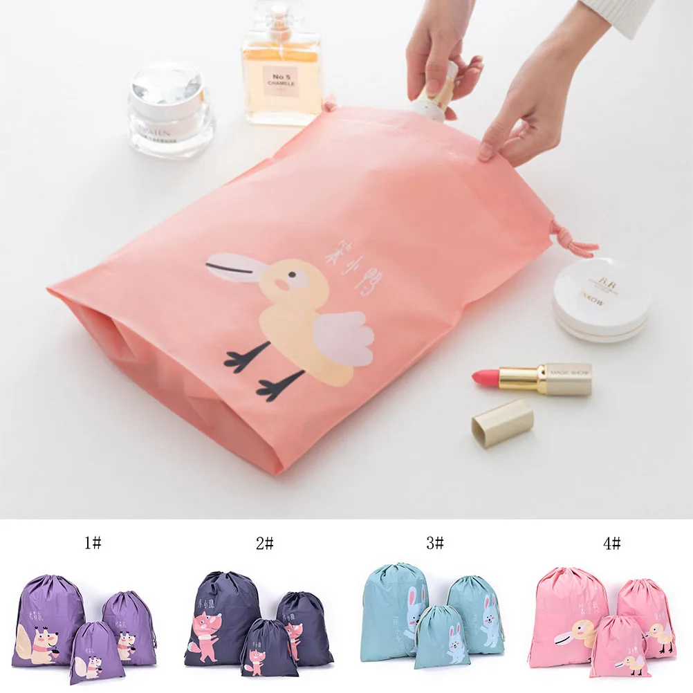 3 шт./компл. размера 4 вида цветов на выбор водонепроницаемые дорожные сумки для