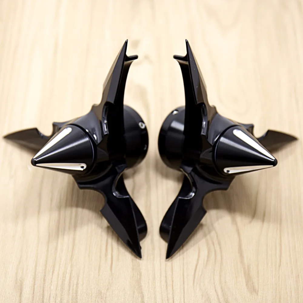 

Black Spun Blade Spinning Axle Caps For Harley 2008-2018 Sporster Touring Street Glide Road King Models